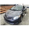 Image 2 : 2013 TOYOTA COROLLA, GREY, 168379 KMS, FRONT WHEEL DRIVE. - D924350