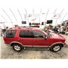 Image 13 : 2003 FORD EXPLORER, RED, 173474 KMS, FOUR WHEEL DRIVE. - DA07980