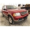 Image 8 : 2003 FORD EXPLORER, RED, 173474 KMS, FOUR WHEEL DRIVE. - DA07980