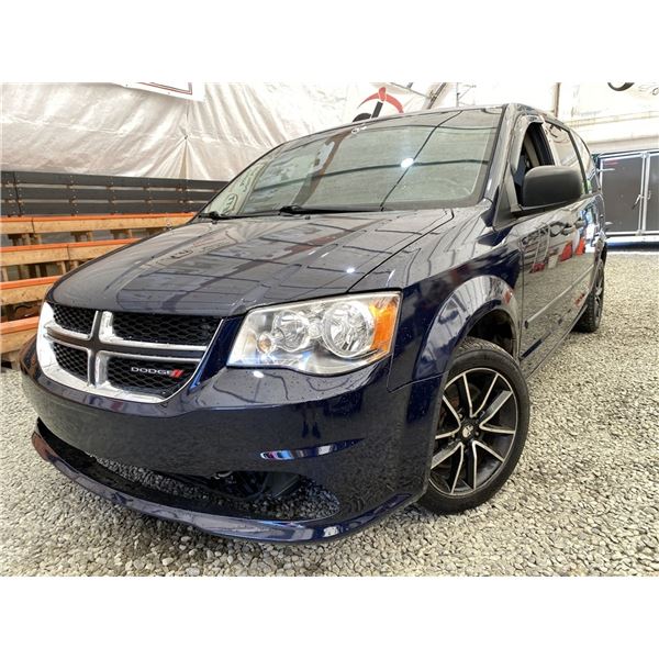 2013 DODGE GRAND CARAVAN SE, BLUE, 185432 KMS, FRONT WHEEL DRIVE. - B729919