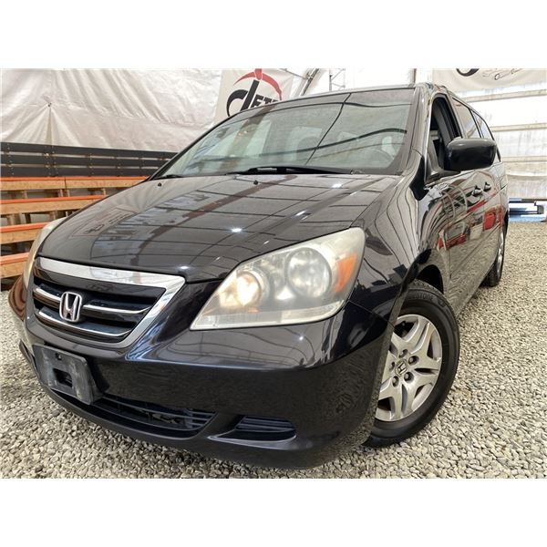 2006 HONDA ODYSSEY EXL, BLACK, 340918 KMS, FRONT WHEEL DRIVE. - D504250