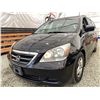 Image 2 : 2006 HONDA ODYSSEY EXL, BLACK, 340918 KMS, FRONT WHEEL DRIVE. - D504250