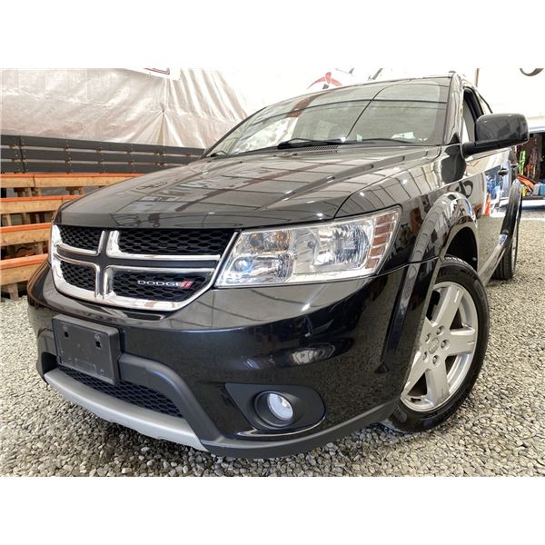 2012 DODGE JOURNEY, BLACK, 156320 KMS, "NO RESERVE" FRONT WHEEL DRIVE. - D320353
