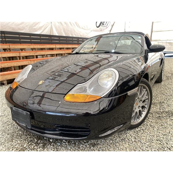 1999 PORSCHE BOXSTER, BLACK, 78164 KMS, REAR WHEEL DRIVE. - D629799