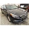 Image 8 : 2016 HYUNDAI SONATA, BLACK, 187601 KMS, FRONT WHEEL DRIVE. - J265142