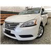 Image 1 : 2015 NISSAN SENTRA, WHITE, 173595 KMS, FRONT WHEEL DRIVE. - D629906