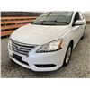 Image 3 : 2015 NISSAN SENTRA, WHITE, 173595 KMS, FRONT WHEEL DRIVE. - D629906