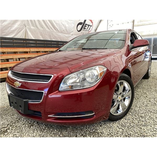2011 CHEVROLET MALIBU, RED, 182236 KMS, REPO UNIT - D171382
