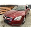 Image 3 : 2011 CHEVROLET MALIBU, RED, 182236 KMS, REPO UNIT - D171382