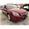 Image 8 : 2011 CHEVROLET MALIBU, RED, 182236 KMS, REPO UNIT - D171382