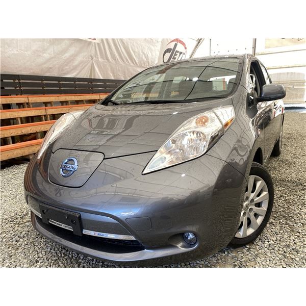 2016 NISSAN LEAF, GREY, 20724 MILES, NO RESERVE. - D306575