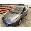 Image 4 : 2016 NISSAN LEAF, GREY, 20724 MILES, NO RESERVE. - D306575