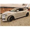Image 1 : 2013 HYUNDAI VELOSTER, GREY, 128951 KMS, FRONT WHEEL DRIVE. - D159253