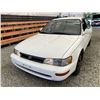 Image 3 : 1995 TOYOTA COROLLA, WHITE, 169489 KMS, FRONT WHEEL DRIVE. - D087777