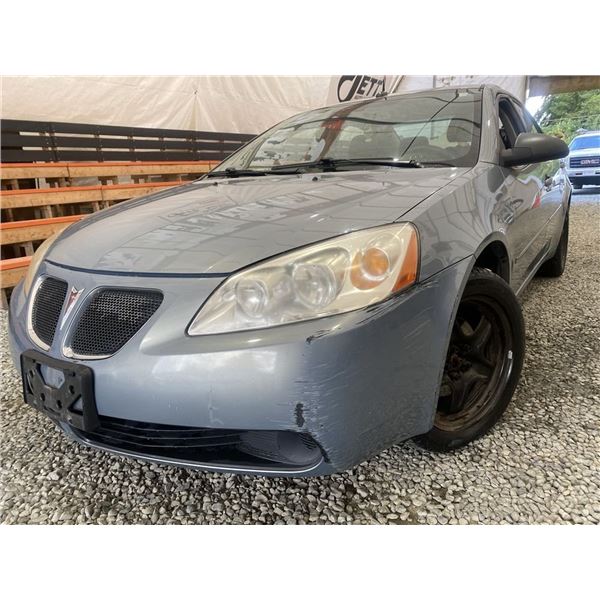 2008 PONTIAC G6, BLUE, 157701 KMS, FRONT WHEEL DRIVE. - D104863