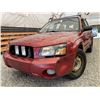 Image 1 : 2003 SUBARU FORESTER, RED, 273023 KMS, ALL WHEEL DRIVE. - B765153