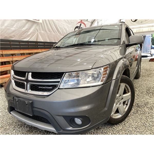 2012 DODGE JOURNEY, GREY, 233055 KMS, FRONT WHEEL DRIVE. - B170192