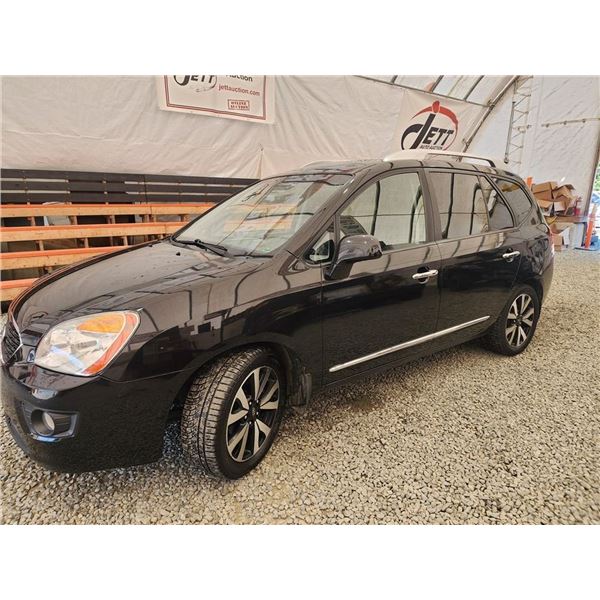 2011 KIA RONDO, BLACK, 185935 KMS, FRONT WHEEL DRIVE. - D360733