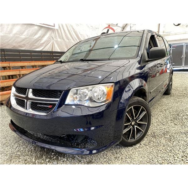 2013 DODGE GRAND CARAVAN SE, BLUE, 185432 KMS, FRONT WHEEL DRIVE. - B729919