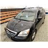 Image 4 : 2006 HONDA ODYSSEY EXL, BLACK, 340918 KMS, FRONT WHEEL DRIVE. - D504250