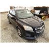 Image 10 : 2016 CHEVROLET TRAX, BLACK, 176257 KMS, FRONT WHEEL DRIVE. - D147456