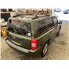 Image 16 : 2009 JEEP PATRIOT, GREEN, 221775 KMS, FOUR WHEEL DRIVE. - D134921