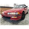 Image 1 : 1993 ACURA INTEGRA, RED, 157363 KMS, FRONT WHEEL DRIVE. - B800102