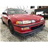 Image 8 : 1993 ACURA INTEGRA, RED, 157363 KMS, FRONT WHEEL DRIVE. - B800102