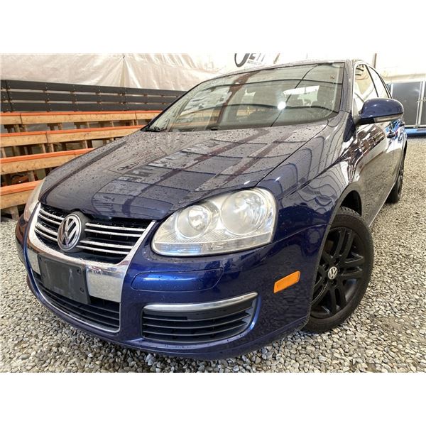2007 VW JETTA, BLUE, 213874 KMS, FRONT WHEEL DRIVE. - B117256