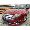 Image 1 : 2010 FORD FUSION, RED, 214458 KMS, FRONT WHEEL DRIVE. NO RESERVE. - D174489