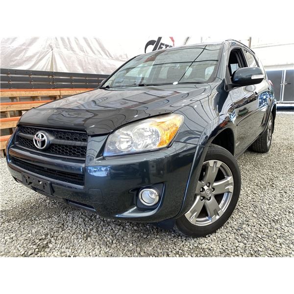 2012 TOYOTA RAV 4, GREEN, 210753 KMS, FOUR WHEEL DRIVE. - D232293
