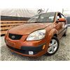 Image 1 : 2009 KIA RIO, ORANGE, 219772 KMS, FRONT WHEEL DRIVE. - D563727