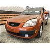 Image 2 : 2009 KIA RIO, ORANGE, 219772 KMS, FRONT WHEEL DRIVE. - D563727