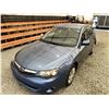 Image 4 : 2010 SUBARU IMPREZA, BLUE, 250326 KMS, ALL WHEEL DRIVE. NO RESERVE. - D821284