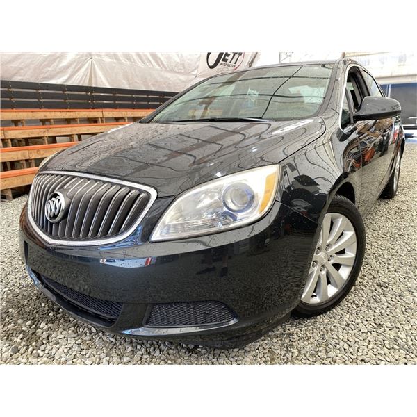 2015 BUICK VERANO, BLACK, 215199 KMS, FRONT WHEEL DRIVE. - D198862