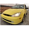 Image 2 : 2001 FORD FOCUS, YELLOW, 231845 KMS, FRONT WHEEL DRIVE. - D171889