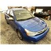 Image 10 : 2010 FORD FOCUS, BLUE, 340291 KMS, FRONT WHEEL DRIVE. - D241632