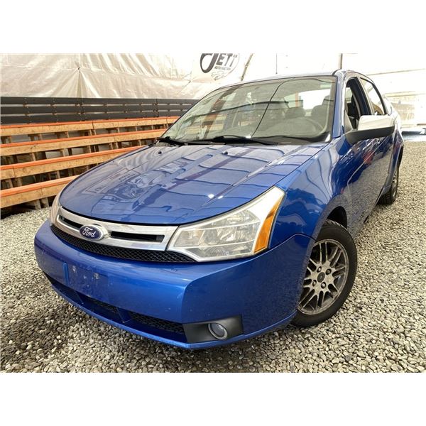 2010 FORD FOCUS, BLUE, 340291 KMS, FRONT WHEEL DRIVE. - D241632