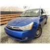Image 1 : 2010 FORD FOCUS, BLUE, 340291 KMS, FRONT WHEEL DRIVE. - D241632
