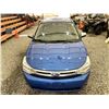 Image 7 : 2010 FORD FOCUS, BLUE, 340291 KMS, FRONT WHEEL DRIVE. - D241632