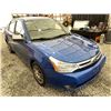 Image 9 : 2010 FORD FOCUS, BLUE, 340291 KMS, FRONT WHEEL DRIVE. - D241632