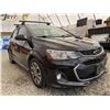 Image 8 : 2018 CHEVROLET SONIC, BLACK, 166177 KMS, FRONT WHEEL DRIVE. - D120104