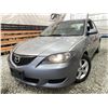 Image 1 : 2005 MAZDA 3, GREY, 261828 KMS, FRONT WHEEL DRIVE. - B346177