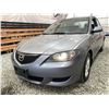Image 2 : 2005 MAZDA 3, GREY, 261828 KMS, FRONT WHEEL DRIVE. - B346177