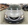 Image 6 : 2005 MAZDA 3, GREY, 261828 KMS, FRONT WHEEL DRIVE. - B346177
