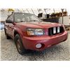 Image 8 : 2003 SUBARU FORESTER, RED, 273023 KMS, ALL WHEEL DRIVE. - B765153