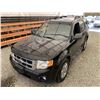 Image 4 : 2009 FORD ESCAPE XLT, BLACK, 266256 KMS, FOUR WHEEL DRIVE. - DB07322