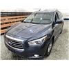 Image 3 : 2013 INFINITY JX35, GREY, 169829 KMS, FRONT WHEEL DRIVE. - D352125