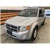 Image 3 : 2008 FORD ESCAPE, SILVER, 244596 KMS, FRONT WHEEL DRIVE. - DA00814