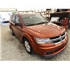 Image 9 : 2013 DODGE JOURNEY, ORANGE, 224108 KMS, FRONT WHEEL DRIVE. - B715501